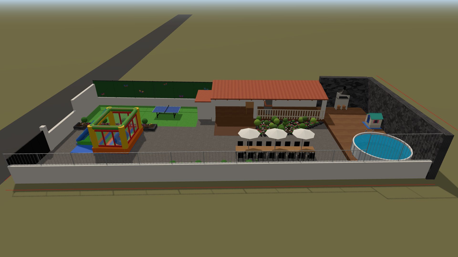 Diseño 3D de la Finca La Cerquita tras la reforma