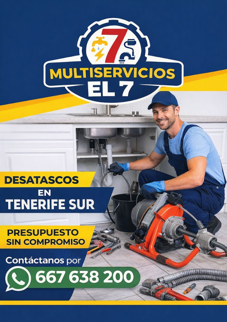 MULTISERVICIOS EL 7 – DESATASCOS EN TENERIFE SUR